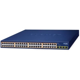 Planet GSW-5240HP L2 switch, 48x1Gb, 4x1Gb SFP, 48x1G 802.3at PoE+ 370W, 0~50°C