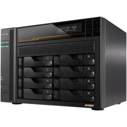 Asustor Lockerstor 8 Gen3 AS6808T   8x 2,5"/3,5" SATA III/ 16GB RAM/ Dual 10GbE Ports/ Dual 5GbE Ports/ 4x M.2 SSD