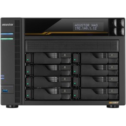 Asustor Lockerstor 8 Gen3 AS6808T   8x 2,5"/3,5" SATA III/ 16GB RAM/ Dual 10GbE Ports/ Dual 5GbE Ports/ 4x M.2 SSD