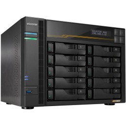 Asustor Lockerstor 10 Gen3 AS6810T   10x 2,5"/3,5" SATA III/ 16GB RAM/ Dual 10GbE Ports/ Dual 5GbE Ports/ 4x M.2 SSD