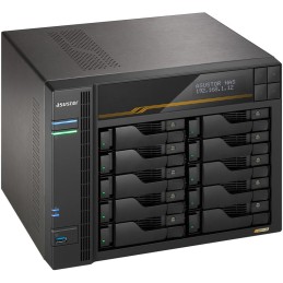 Asustor Lockerstor 10 Gen3 AS6810T   10x 2,5"/3,5" SATA III/ 16GB RAM/ Dual 10GbE Ports/ Dual 5GbE Ports/ 4x M.2 SSD