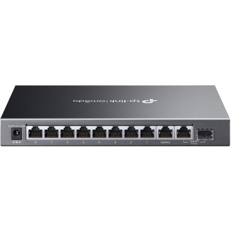 TP-Link ES210GMP, Omada 10-Port Gigabit Easy Managed Switch, 1x GLAN, 1x SFP, 8x GLAN PoE+, 123W PoE budget