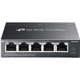 TP-Link ES205GP, Omada 5-Port Gigabit Easy Managed Switch, 1x GLAN, 4x GLAN PoE+, 65W PoE budget