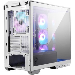 POUŽITÉ - MSI skříň MAG PANO M100R PZ White/ bez zdroje/ levé a přední sklo/ 4x 120 mm A-RGB fan/ 1x USB-C/ 1x USB3.2/ ...