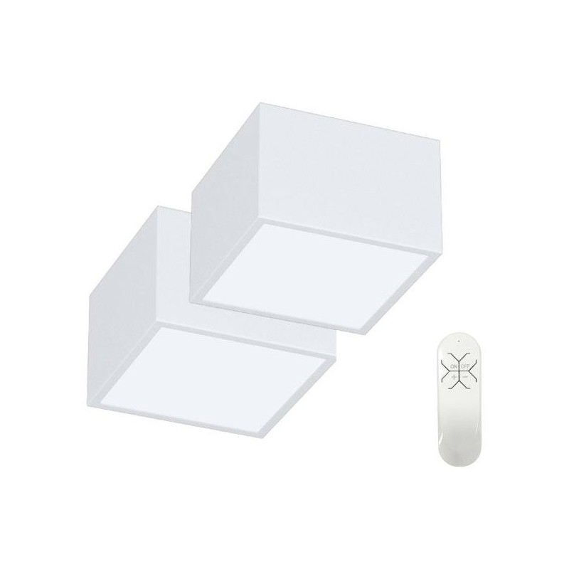IMMAX NEO sada 2x CANTO SMART stropní svítidlo  15x15cm 12W bílé Zigbee 3.0 + DO, TUYA