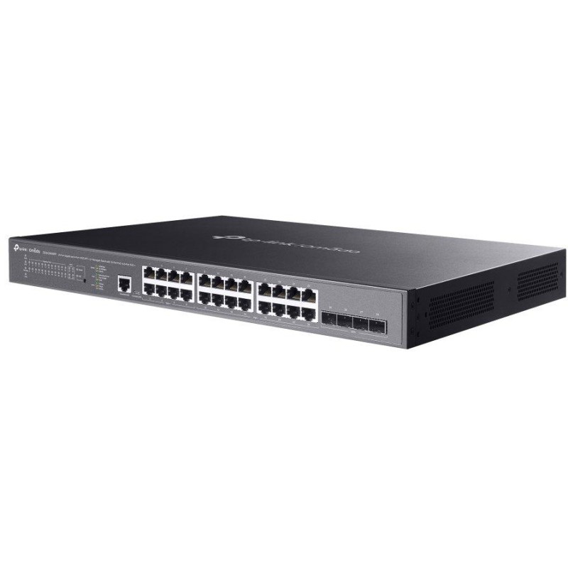 TP-Link SG3428XMPP, Omada 24-Port Gigabit Smart PoE Switch, 16x PoE+, 8x PoE++, 4x 10GB SFP+, 500W PoE budget