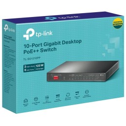 TP-Link TL-SG1210PP - 10-portový Switch PoE+ s 8x GLAN PoE+, 2x GLAN, 1x Combo Gigabit SFP, 123W PoE budget