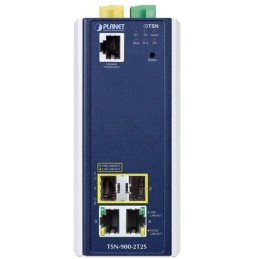 Planet TSN-900-2T2S průmyslový TSN media konvertor, 2x1Gb, 2x2.5Gb SFP,  1x RJ45-to-RS232, RING, 1588PTP, -40~75°C
