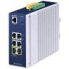 Planet TSN-5225-4T2S przemysłowy przełącznik TSN L2+, 4x1Gb, 2x2.5G SFP, 1x RJ45-do-RS232, PIERŚCIEŃ, 1588PTP, -40~75°C