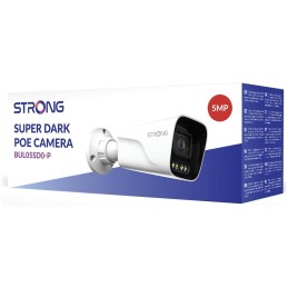 STRONG IP kamera BUL05SD0-P/ Bullet/ PoE/ LAN/ 5Mpix/ objektiv 4mm/ IP67/ duální vidění/ Super Dark/ ONVIF/ bílá