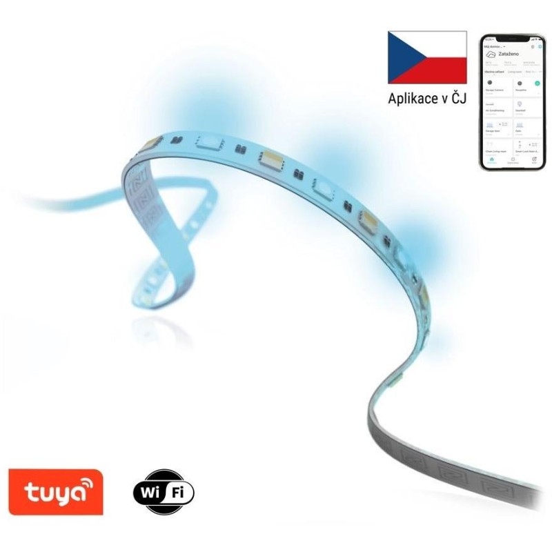 IMMAX NEO LITE SMART LED pásek/ 24W/ Wi-Fi/ IP67/ RGB/ CCT barevný/ 406lm/m/ 2700 - 6500 K/ stmívatelný/ 5m/ TUYA