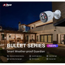 DAHUA IP kamera F3D-PV/ Bullet/ Wi-Fi/ 3Mpix/ objektiv 2,8mm/ H.265/ krytí IP67/ IR až 30m/ ONVIF/ CZ app
