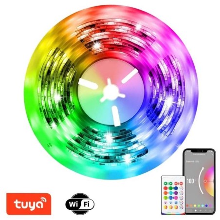 IMMAX NEO LITE SMART LED pásek/ 24W/ Wi-Fi/ IP65/ RGB/ CCT barevný/ 406lm/m/ 2700-6500 K/ stmívatel./ DO+Music/ 5m/ TUYA
