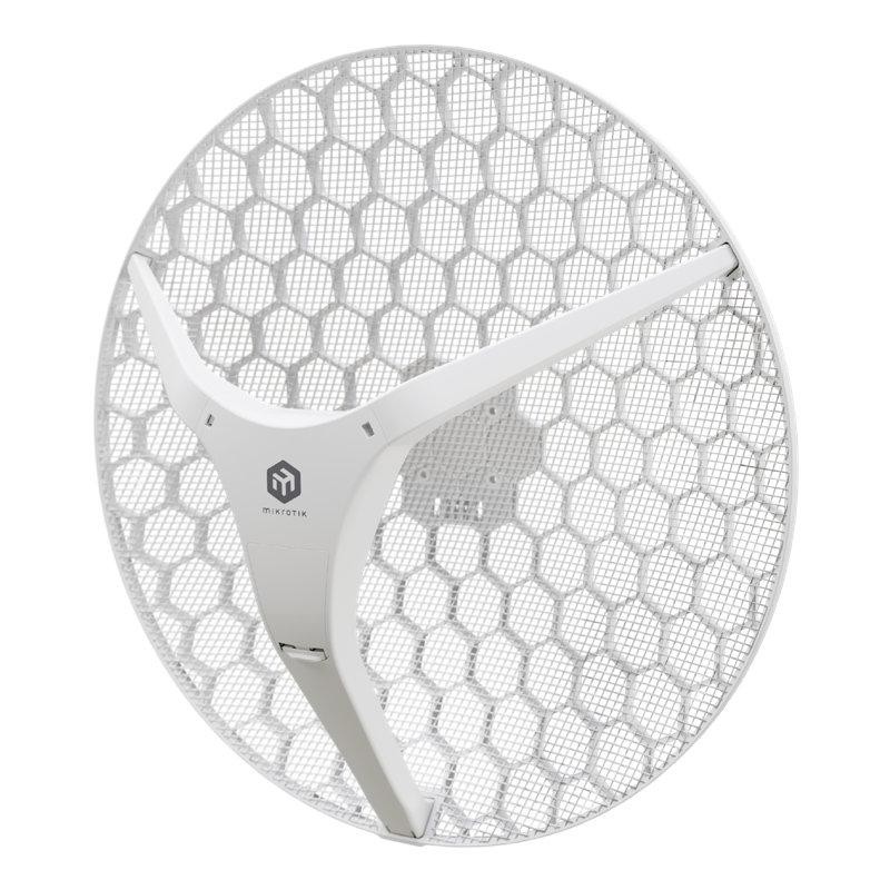 MikroTik LHG 5 XL ax, outdoor klient, anténa 27 dBi, 7°, GbE, 802.11a/n/ac/ax, L3 (5GHz)