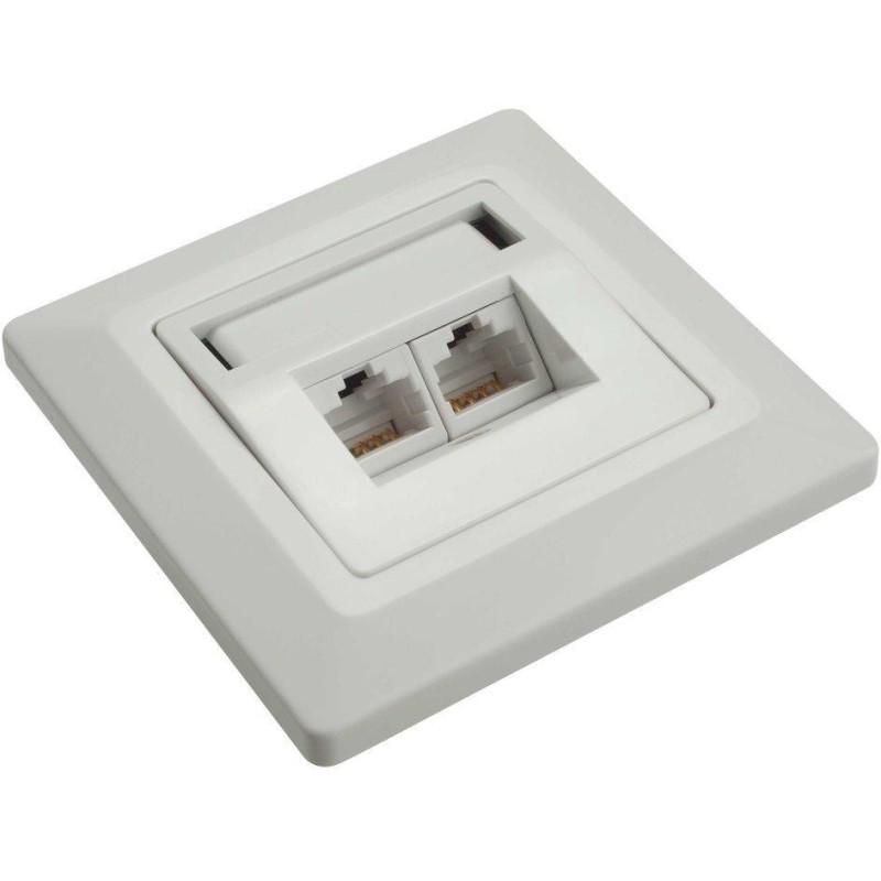 Solarix Eth.Zás. pod om. 2xRJ45 STP c5e úhel 45