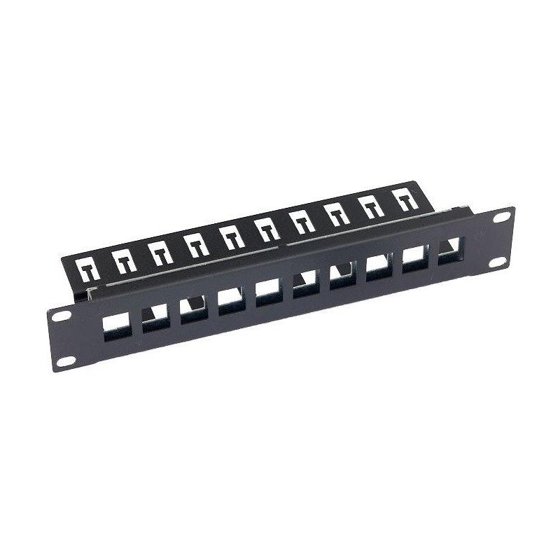 Triton 10' modulární patch panel 1U  pro max. 10ks keystone,otvor 14,8x17,5mm