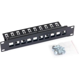 Triton 10' modulární patch panel 1U  pro max. 10ks keystone,otvor 14,8x17,5mm