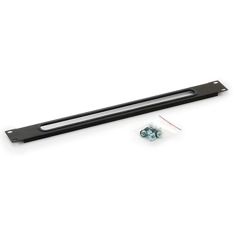 Triton Průchozí panel 1U BK, černý