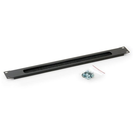 Triton Průchozí panel 1U s kartáčem BK