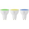 IMMAX NEO SMART set of 3 LED bulbs GU10 6W RGB+CCT color and white, dimmable, Wi-Fi, TUYA