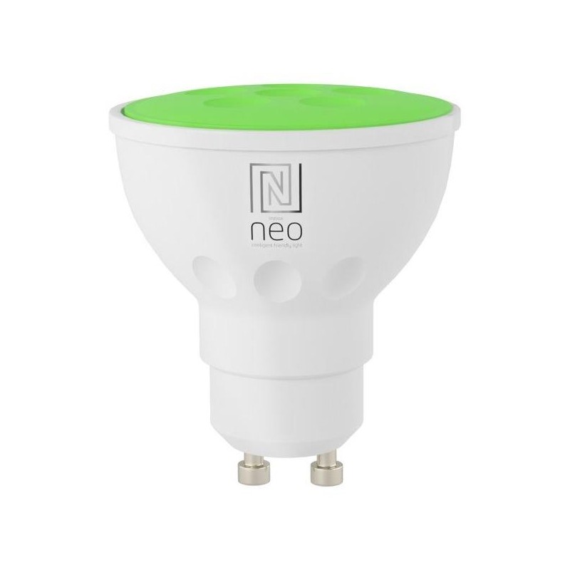 IMMAX NEO SMART žárovka LED GU10 6W RGB+CCT barevná a bílá, stmívatelná, Wi-Fi, TUYA