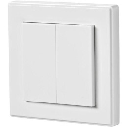 NEDIS RF chytrý nástěnný přepínač/ rozsah 30 m/ dvojitý/ bílý