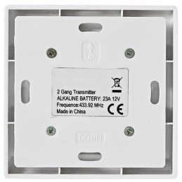 NEDIS RF chytrý nástěnný přepínač/ rozsah 30 m/ dvojitý/ bílý