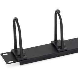 Triton 19" vyvaz. panel 1U plastový 5 x úchytka velká BK