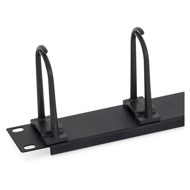 Triton 19" vyvaz. panel 1U plastový 5 x úchytka velká BK