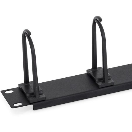 Triton 19" vyvaz. panel 1U plastový 5 x úchytka velká BK