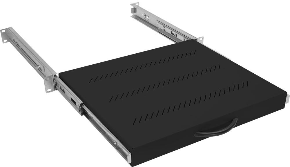Triton 19" výsuvná polička 450mm plnovýsuv, nosnosť 30kg RAL