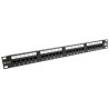 Solarix Patchpanel 24 x RJ45 CAT6 UTP 350 MHz schwarz 1HE
