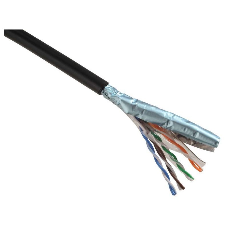 Solarix Kabel SXKD-5E-FTP-PE drát c5e  venkovní, 305m
