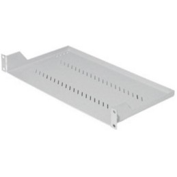 Triton Polička s perforací 1U/150mm, max. nosnost 15kg, šedá