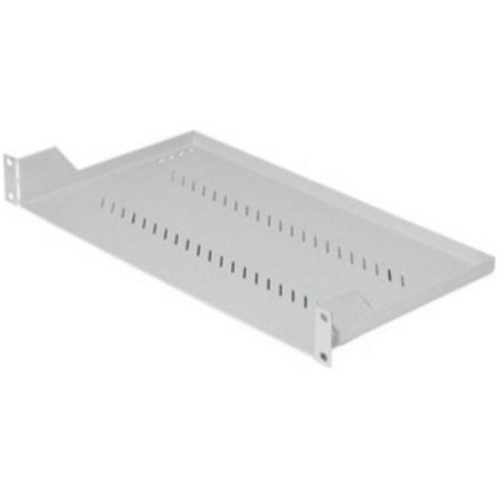 Triton Polička s perforací 1U/150mm, max. nosnost 15kg, šedá