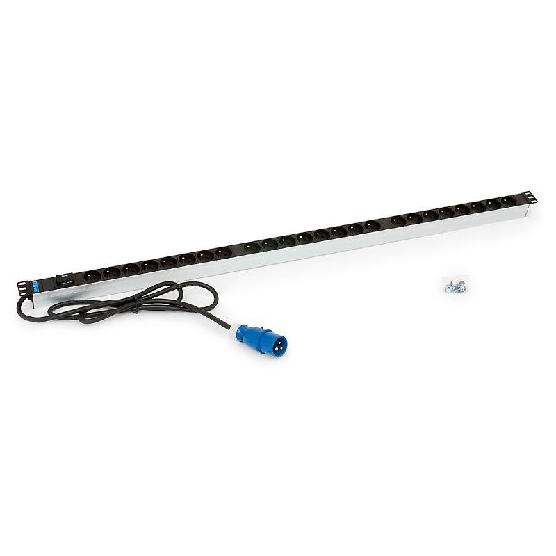 Triton 24xCZ zásuvka,3x2.5mm 2m kabel,16A IEC60309, RAL9005