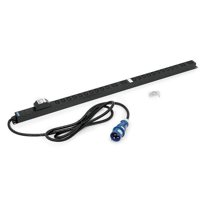 Triton 20xIEC C13,4xIEC C19,2x16A jistič,3x6.0mm 3m kabel 32A IEC60309,RAL9005