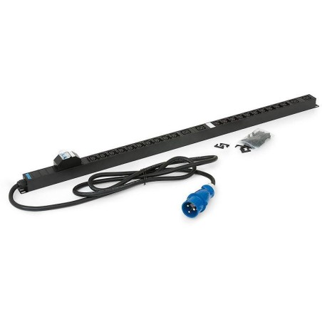 Triton 20xIEC C13 bezp.,4xIEC C19,2x16A jistič,3x6.0mm 3m kabel 32A IEC60309,RAL9005