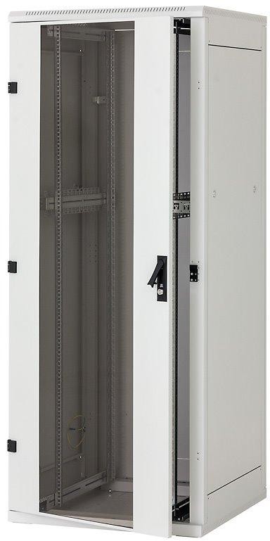 Triton 19" rozvádzač stojanový 18U/600x800, sklenené dvere, čierny