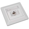 Solarix Eth. Socket CAT6 UTP 1 x RJ45 podtynkowy biały SX9-1-6-UTP-WH