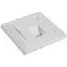 Solarix Eth.Socket modular for 1 keystone flush-mounted white SX9-1-0-WH