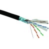 Kabel Solarix FTP PE c6 zewnętrzny, 500m/szpula czarny, SXKD-6-FTP-PE