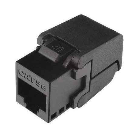 Solarix keystone c5e UTP RJ45 černý samořezný  SXKJ-5E-UTP-BK-SA