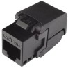 Solarix keystone c5e UTP RJ45 černý samořezný  SXKJ-5E-UTP-BK-SA