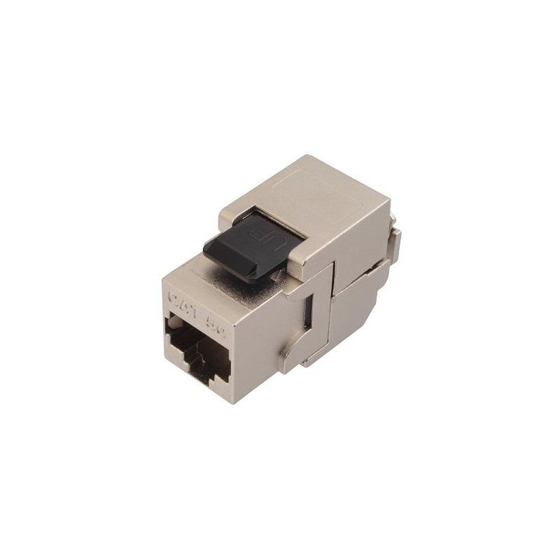 Solarix keystone c5e STP RJ45 černý samořezný  SXKJ-5E-STP-BK-SA