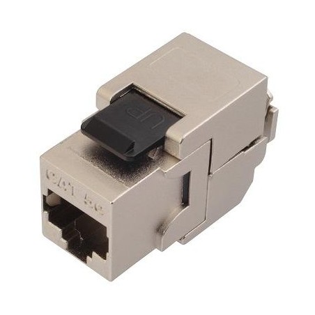 Solarix keystone c5e STP RJ45 černý samořezný  SXKJ-5E-STP-BK-SA