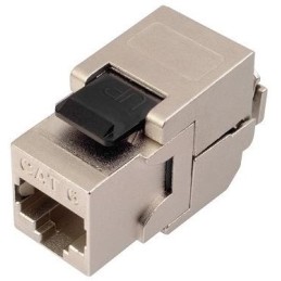 Solarix keystone c6 STP RJ45 stříbrný samořezný SXKJ-6-STP-BK-SA