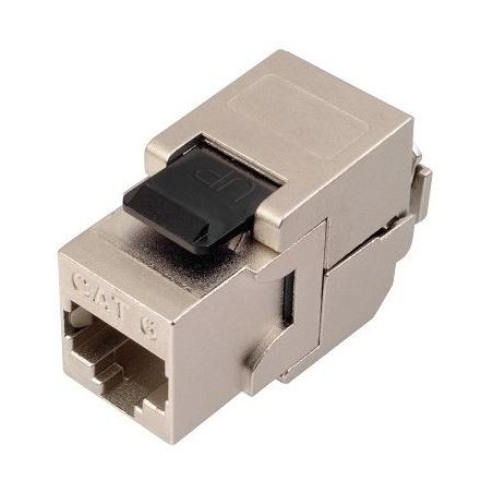 Solarix keystone c6 STP RJ45 stříbrný samořezný SXKJ-6-STP-BK-SA