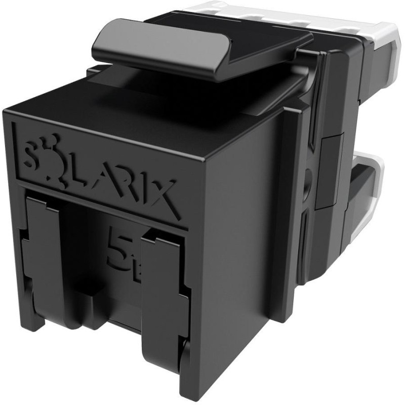 Solarix keystone c5e UTP RJ45 černý pro kleště SXKJ-NA-BU SXKJ-5E-UTP-BK-NA