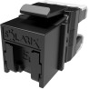 Solarix keystone c5e UTP RJ45 černý pro kleště SXKJ-NA-BU SXKJ-5E-UTP-BK-NA